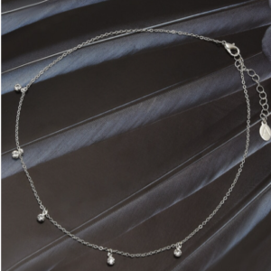 Accessorize London Women's
Silver Circle And Crystal Drops
Necklace